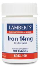 Iron 14 mg citrate of higher absorption 100 tablets