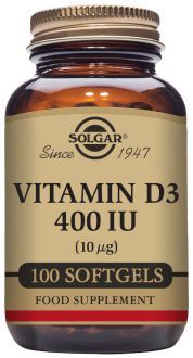 Vitamin D3 400 ul 10mcg 100 Pearls