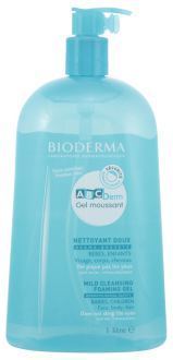 ABCDERM Moussant Nettoyant Gel Doux Bébés, Enfants 1000 ml