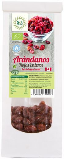 Canadian Cranberries Sugar Bio 125 gr