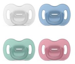 All Silicone Pacifier Physiological Teat 0-6 M