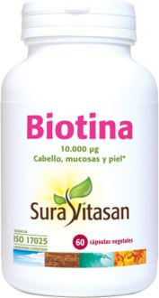 Biotin 10,000 µg 60 Capsules