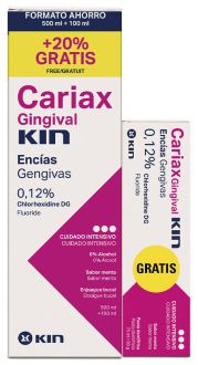 Cariax Gingival Mouthwash 500 ml + 100 ml and Toothpaste 100 ml