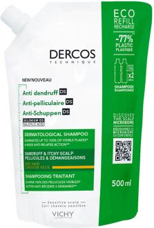 Dercos Anti-Dandruff Eco Refill Shampoo for Dry Hair 500 ml