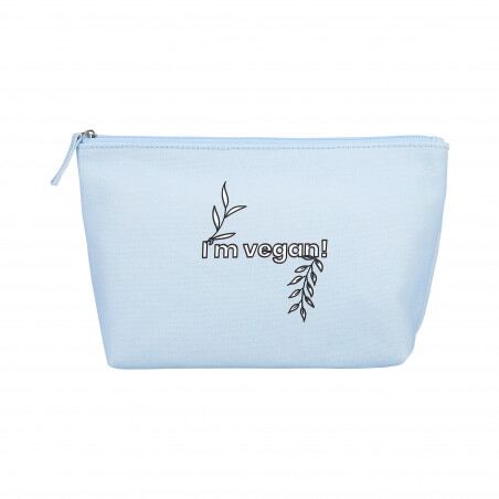 Cotton Toiletry Bag Blue