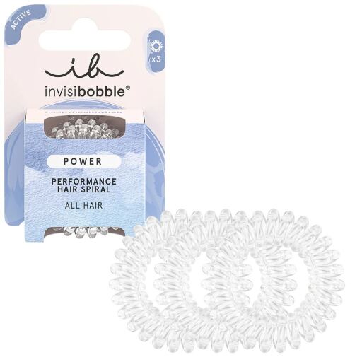 Power Crystal Clear hair tie 3 pieces