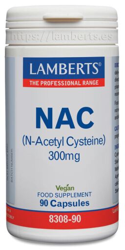 Nac (N-Acetyl Cysteine) 300 Mg 90 Capsules