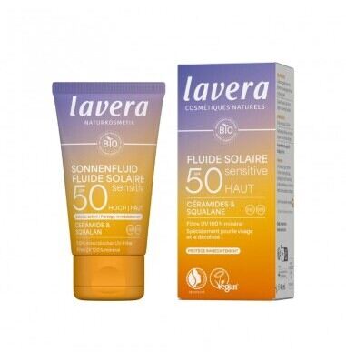 Lavera Sensitiv Facial Solar Fluid SPF 50 40 ml