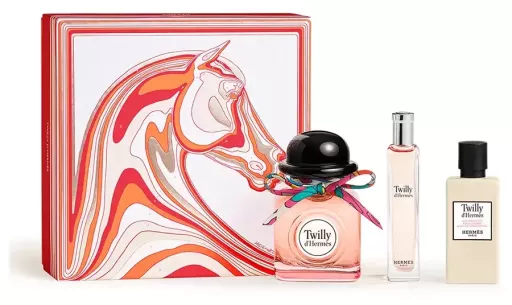Herm&egrave;s Twilly D'Estuche 3 Pieces